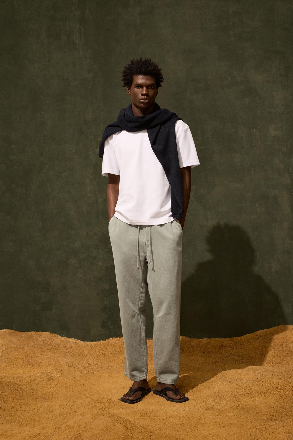 ZARA COTTON - TROUSERS