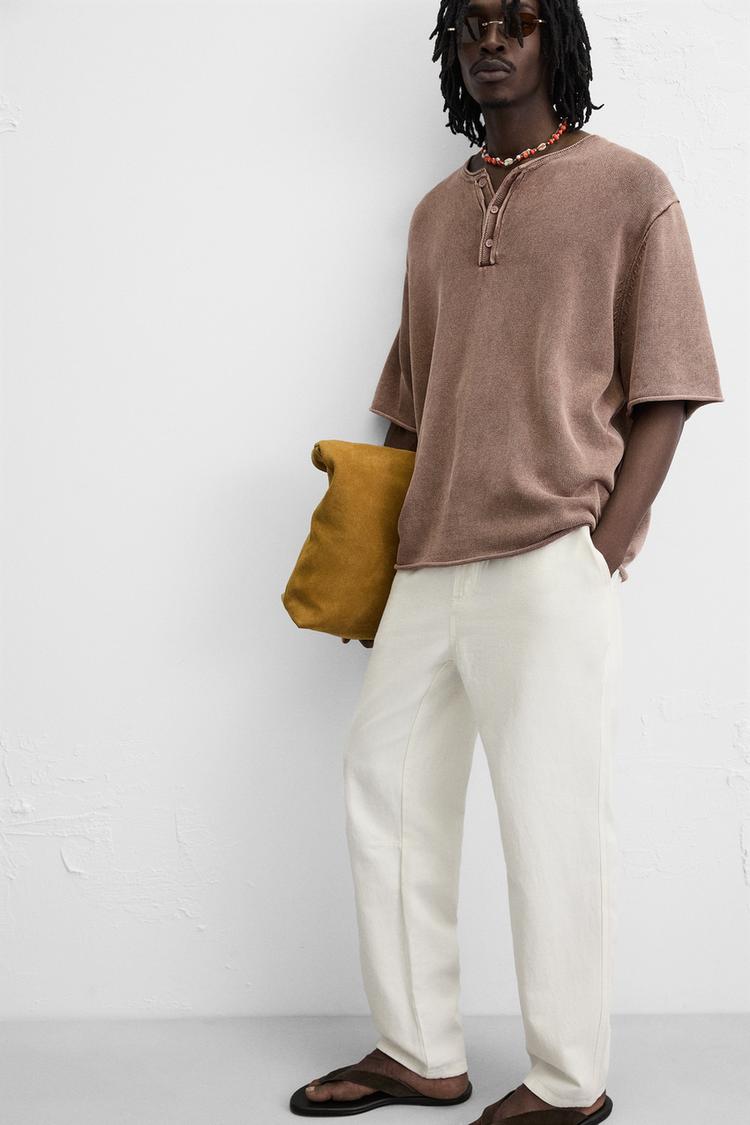 ZARA COTTON - TROUSERS