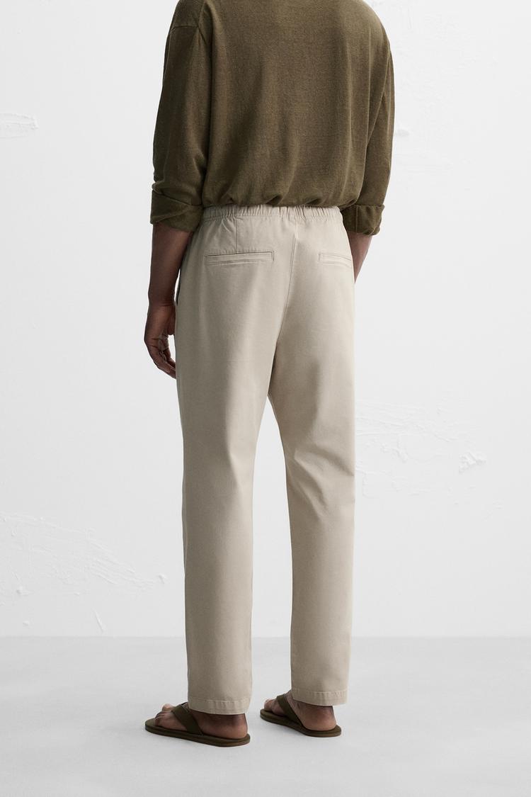 Zara linen slim fit jogger