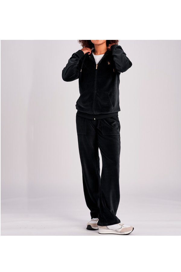 U.S POLO velour zipper hoodie