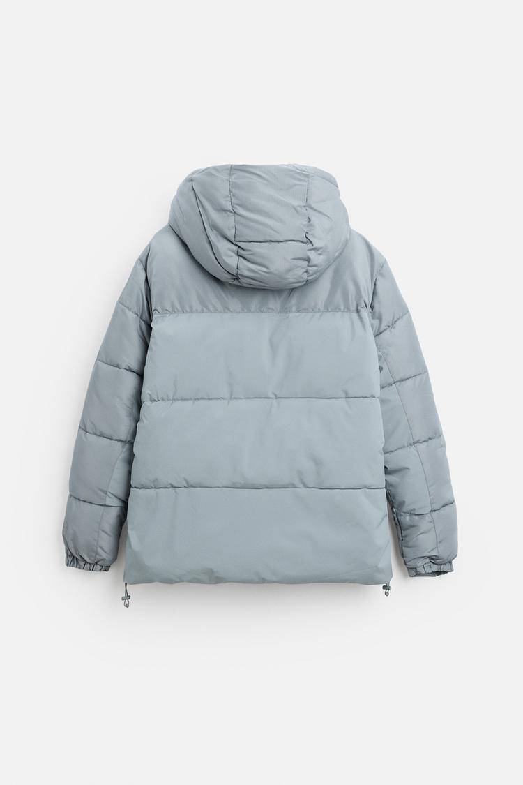 Zara Men’s HOODED QUILTED JACKET