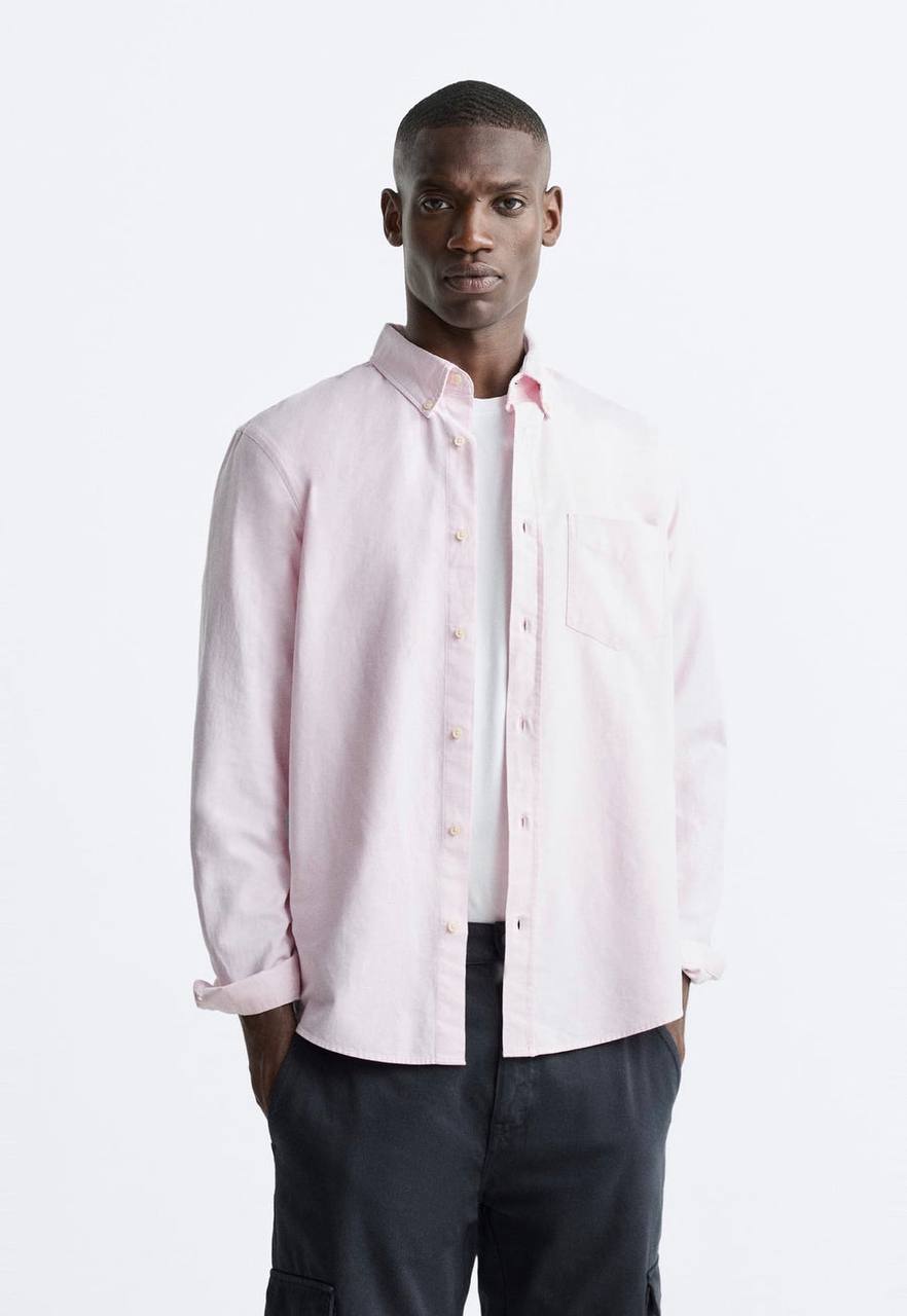 Zara oxford long sleeve shirt