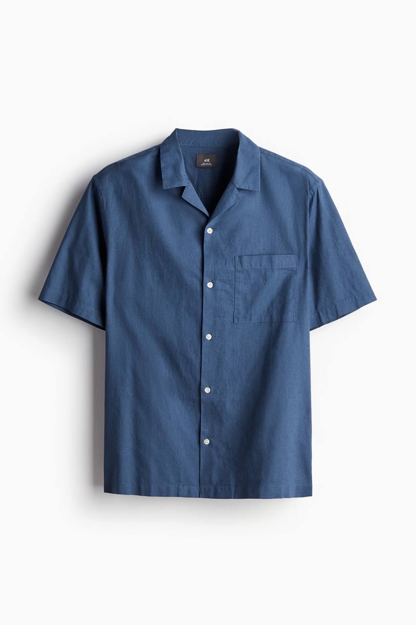 H&M short sleeve linen shirt
