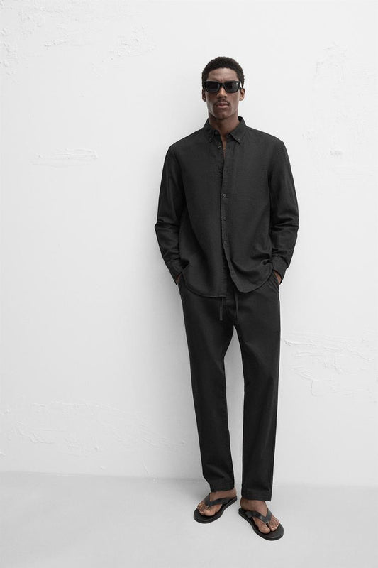 Zara linen slim fit jogger
