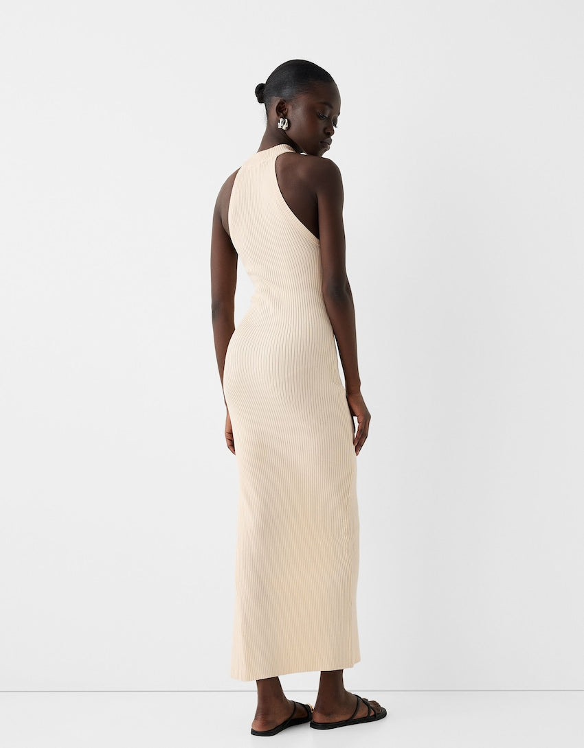 Bershka knit plain dress