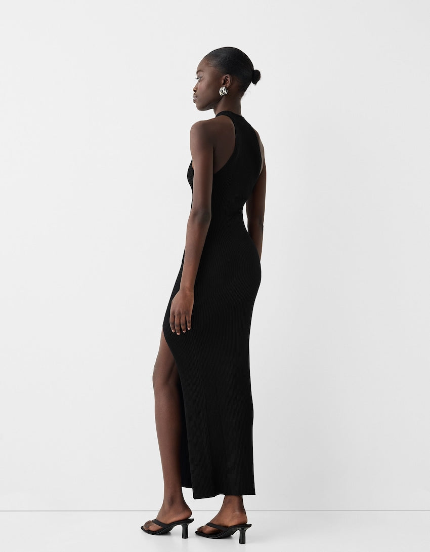 Bershka knit plain dress