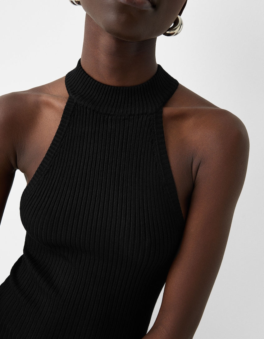 Bershka knit plain dress