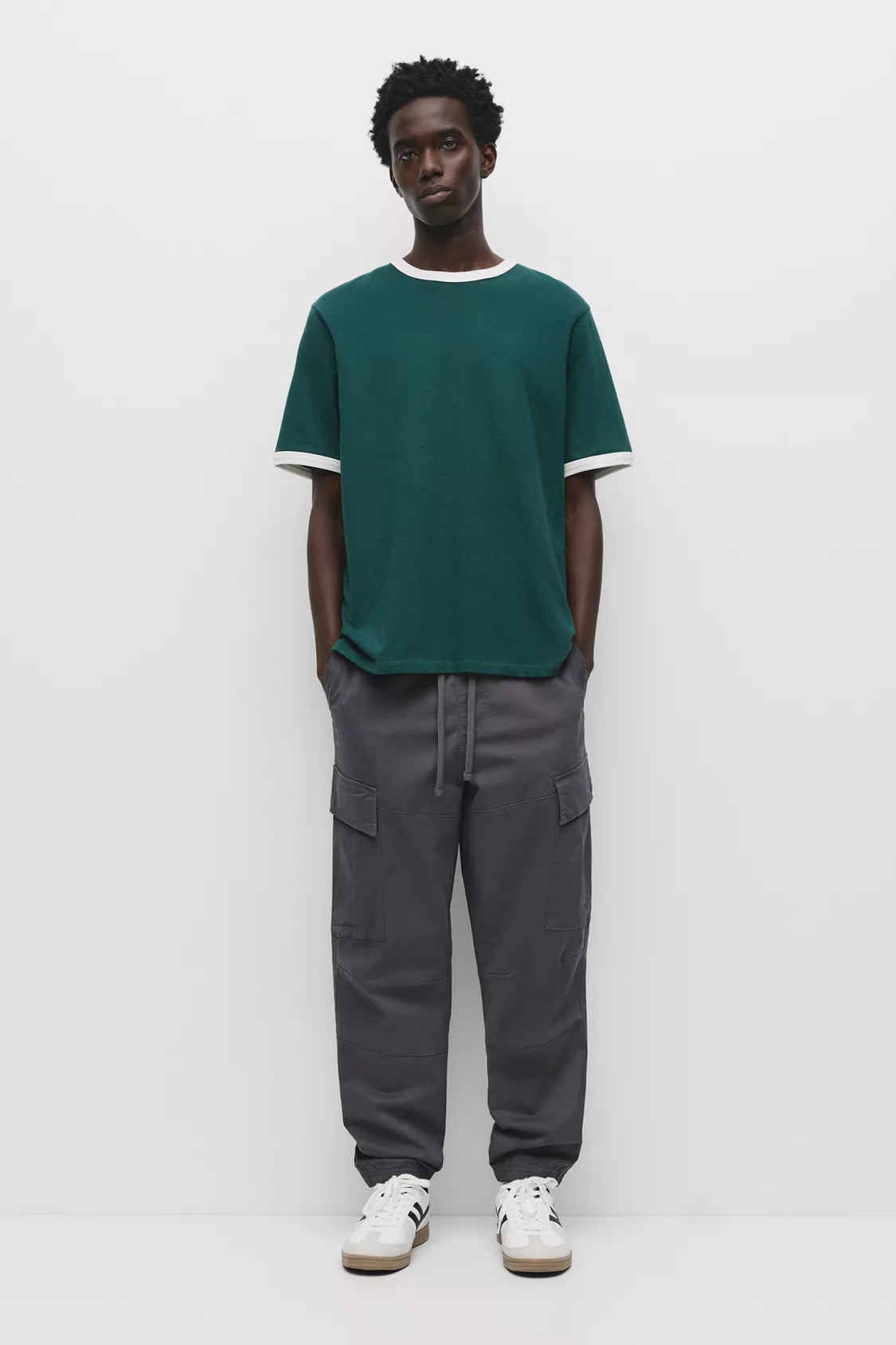 Pull&Bear Cargo Joggers (Anthracite Grey)