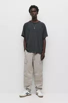 Pull&Bear Cargo Joggers (Off-White)