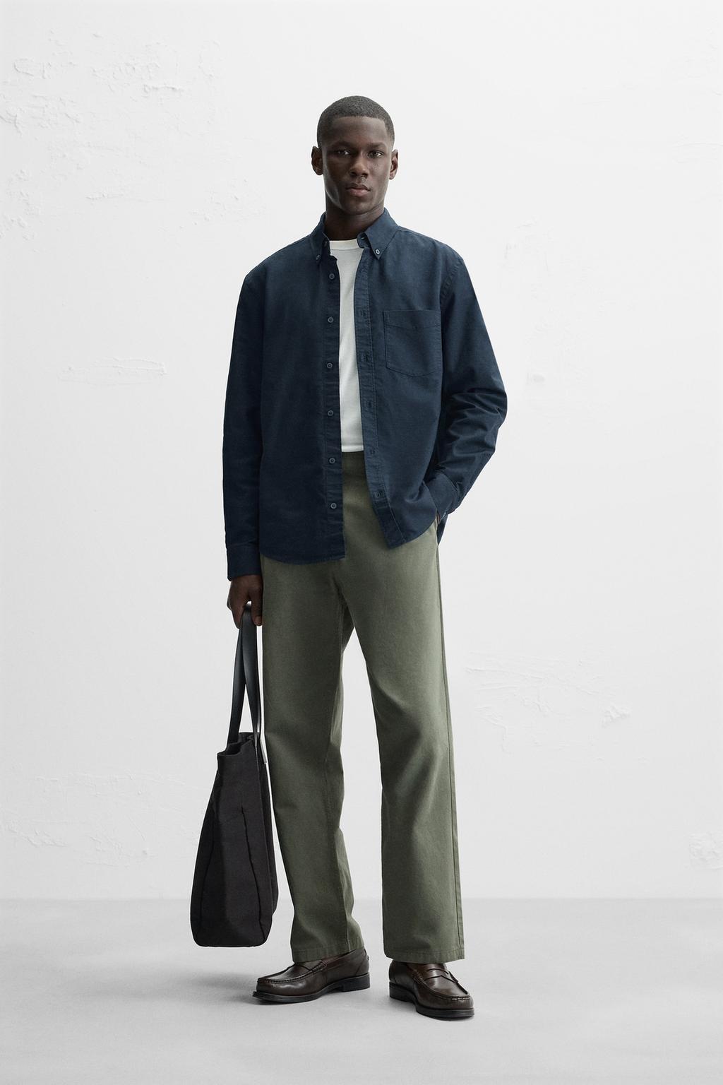Zara oxford long sleeve shirt