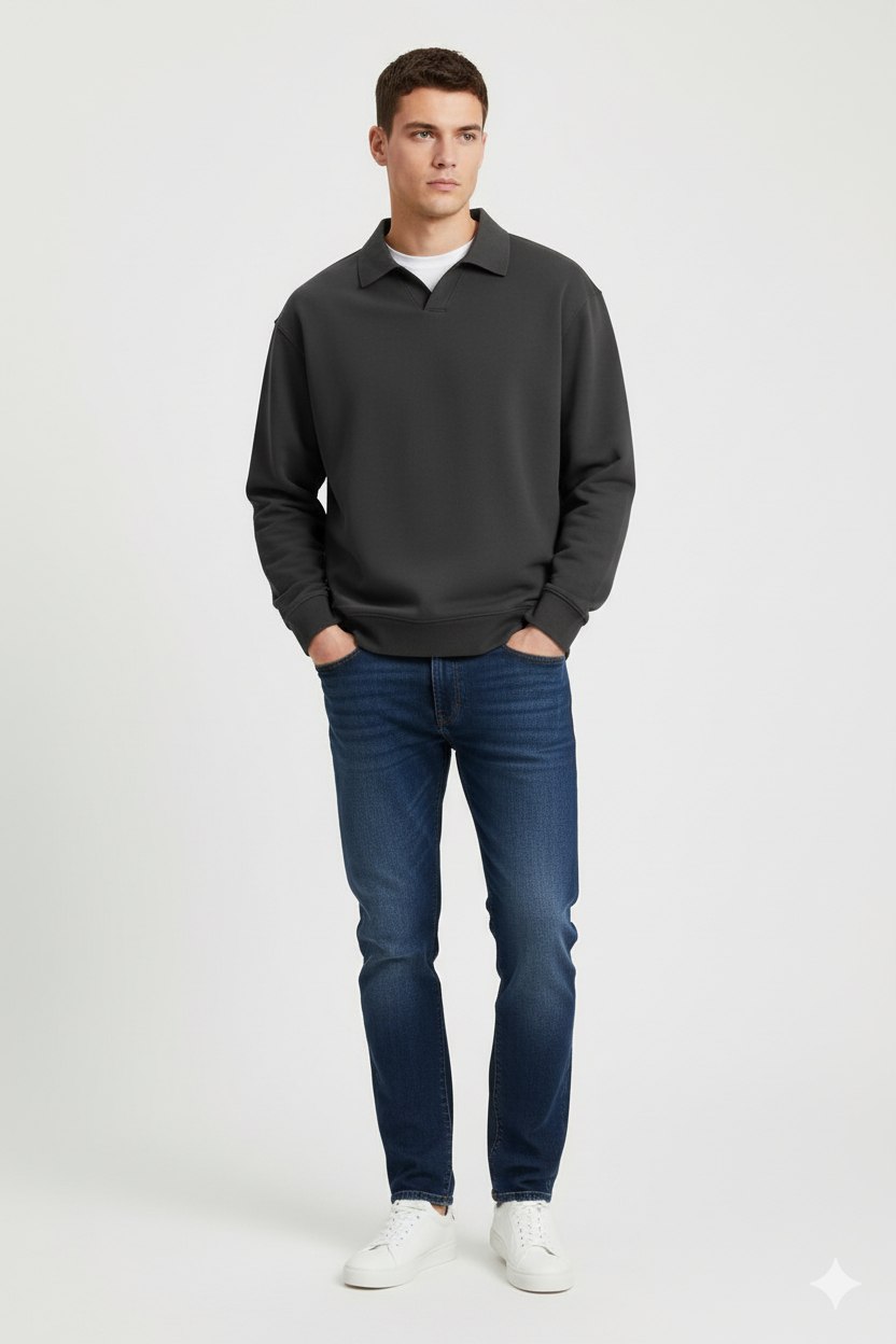ZARA POLO SWEATSHIRT