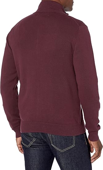 Amazon Essentials Men's Full-Zip Cotton Sweater