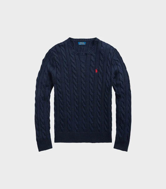 Polo Ralph Lauren - Cable-Knit Cotton Sweater (NAVY BLUE)
