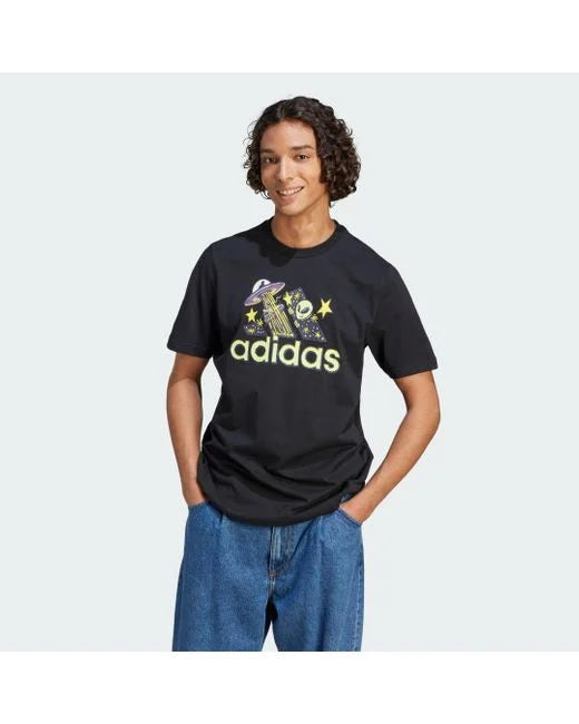 Adidas space printed T-shirt