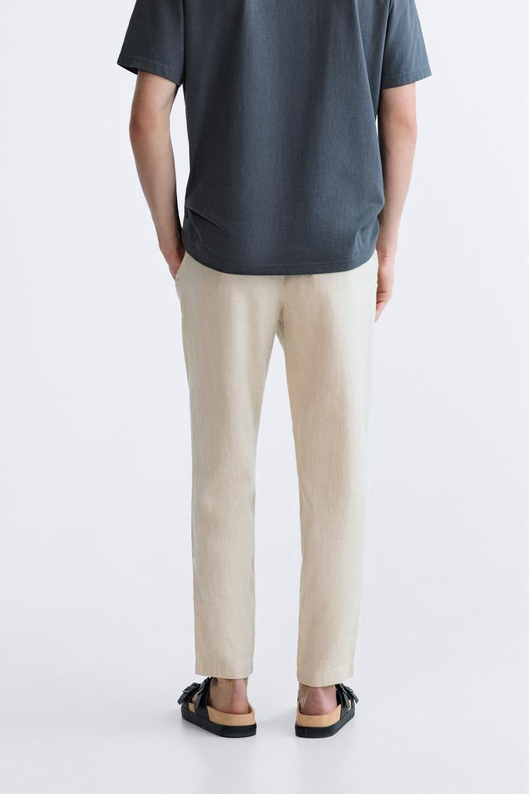 Zara linen slim fit jogger