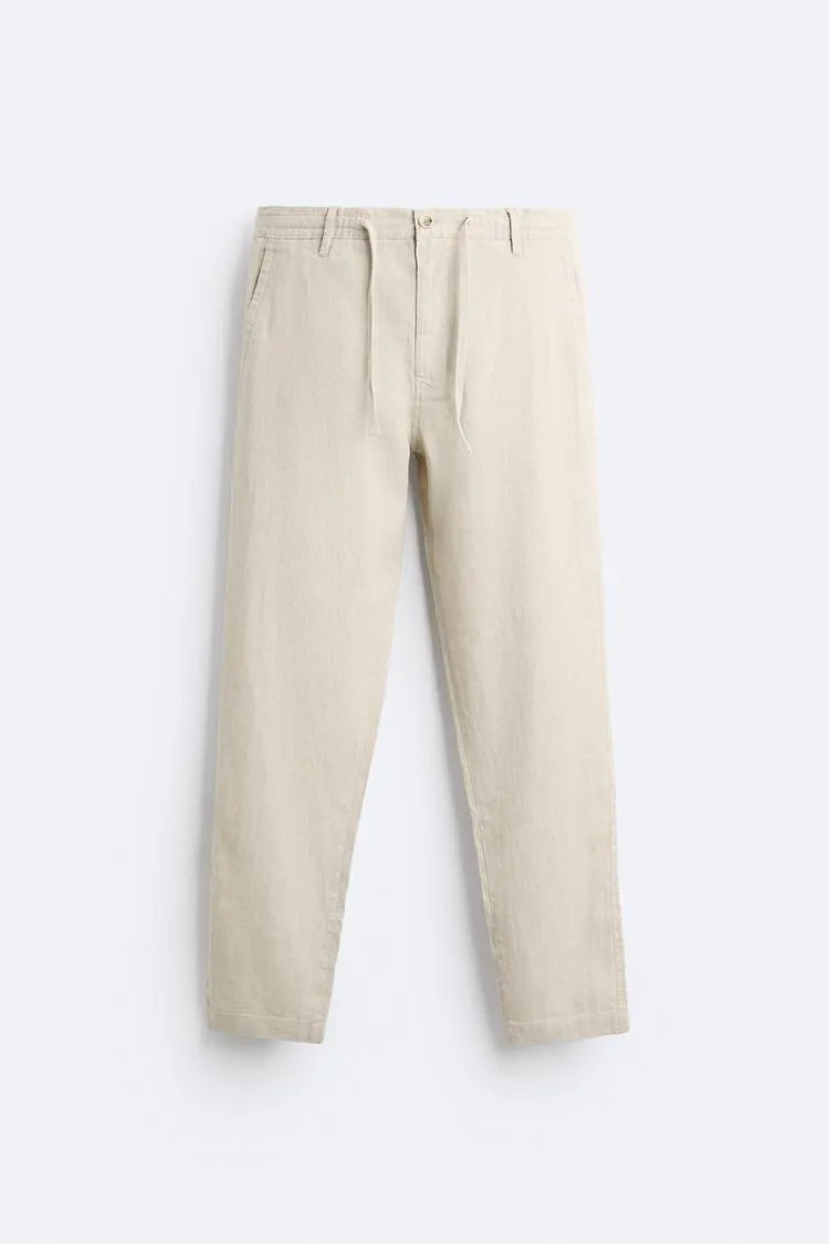 Zara linen slim fit jogger