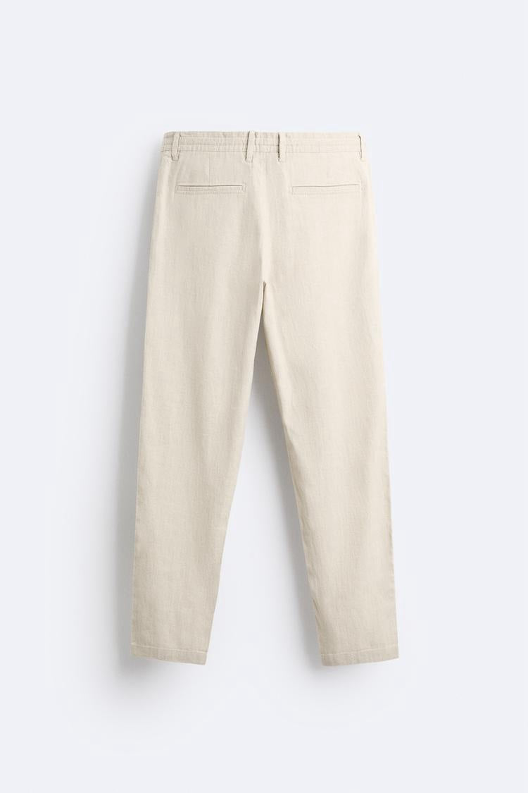 Zara linen slim fit jogger