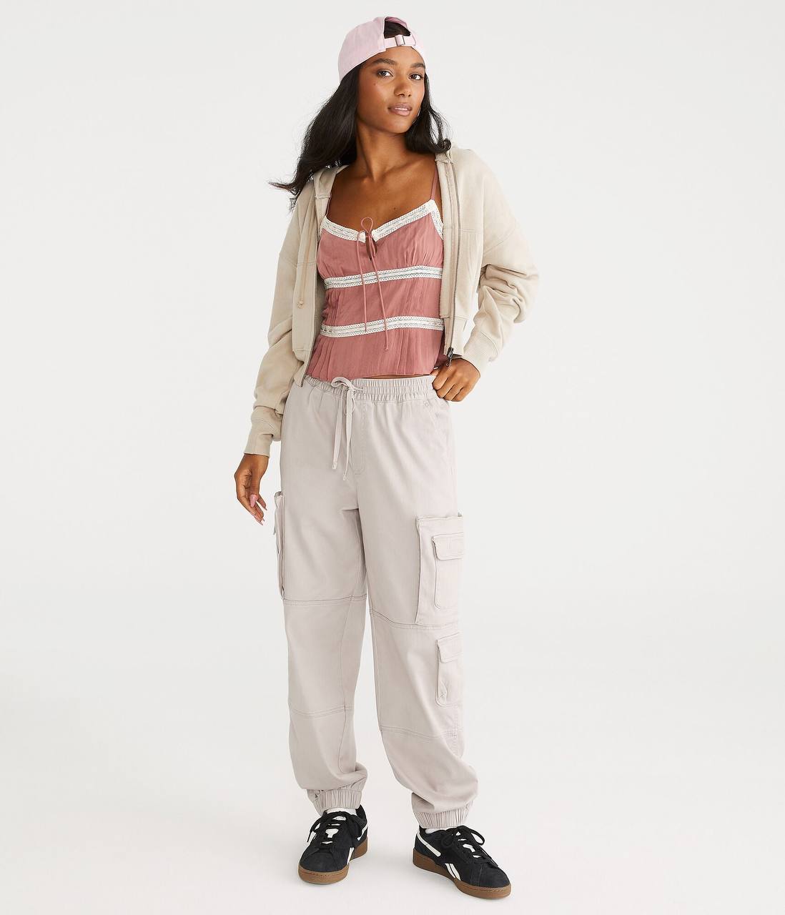 Aeropostale cargo jogger pants women