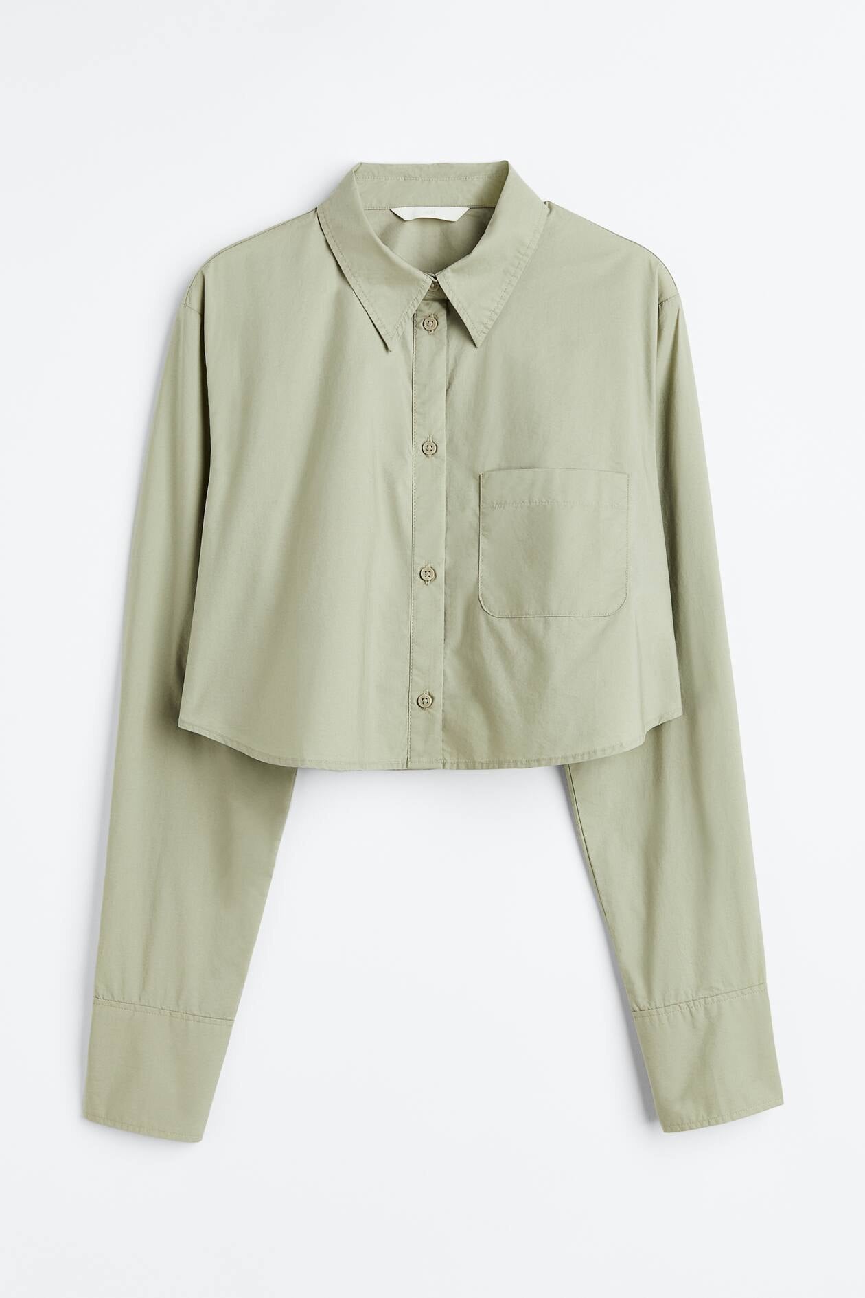 H&M cropped shirt women