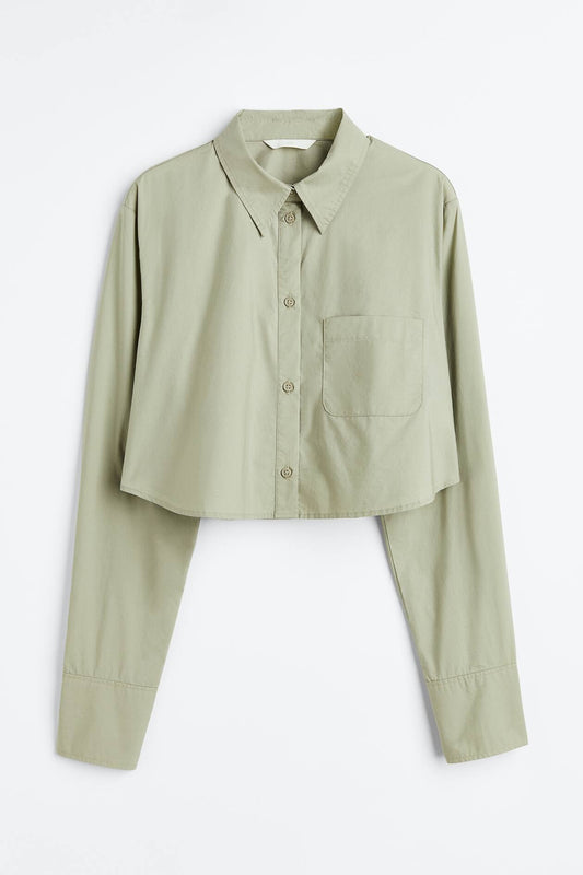 H&M cropped shirt women
