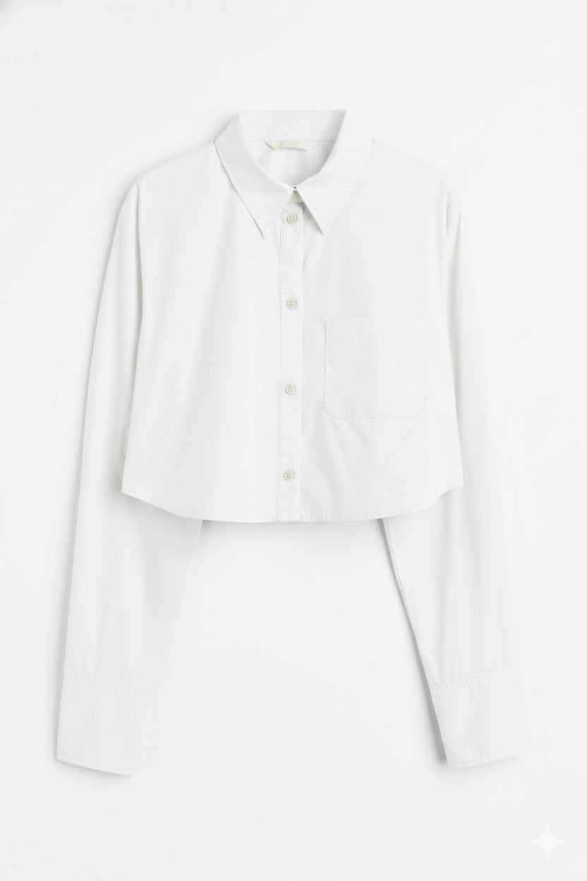 H&M cropped shirt women