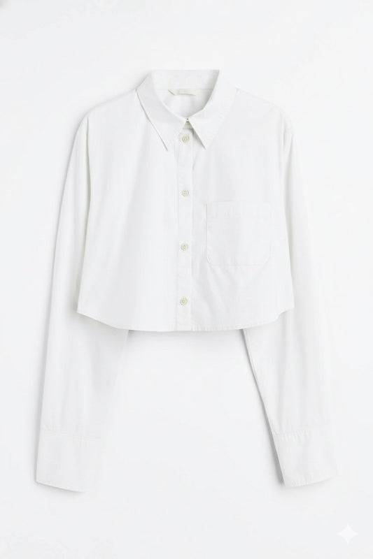 H&M cropped shirt women