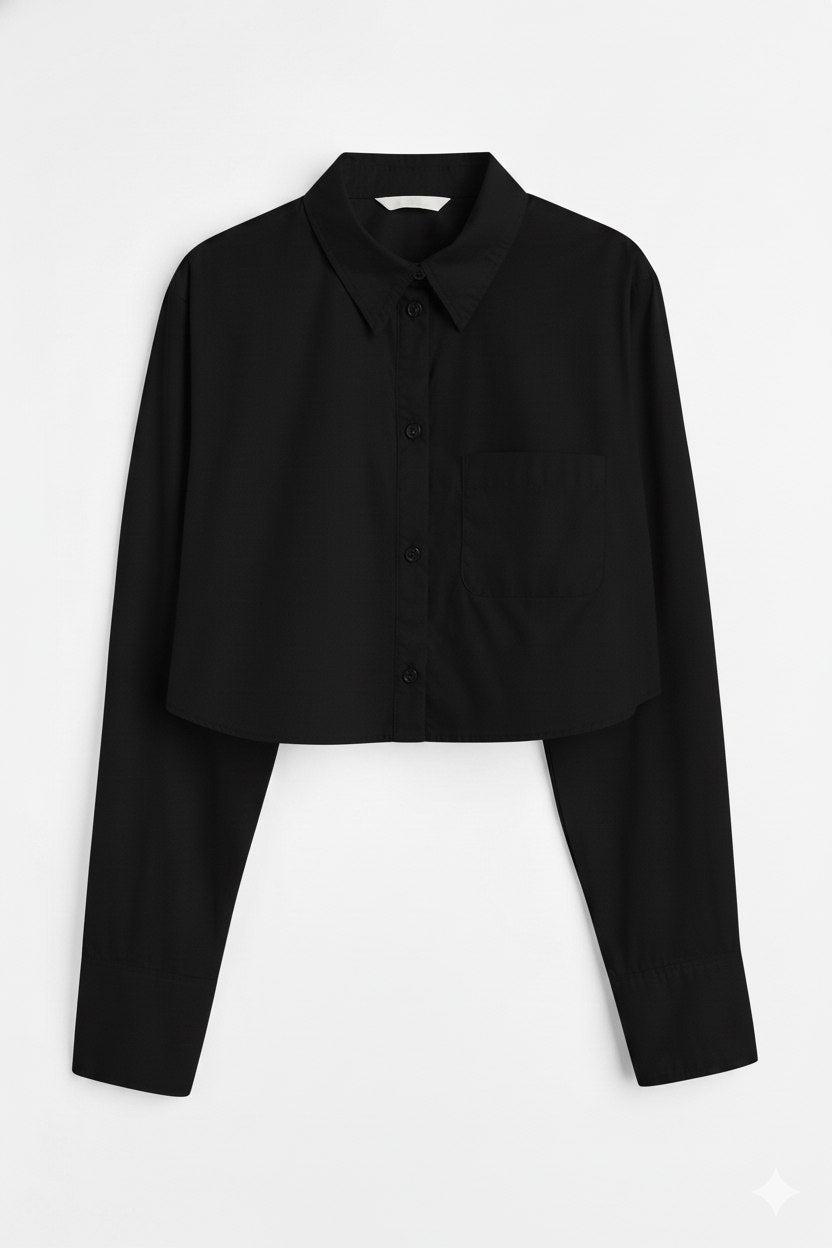 H&M cropped shirt women