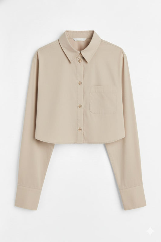 H&M cropped shirt women