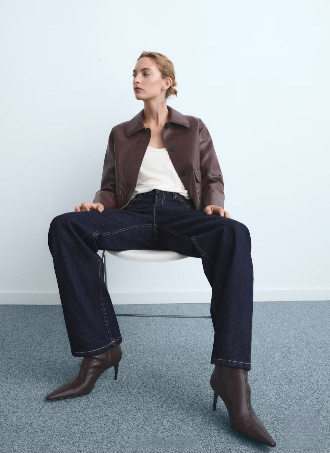 Mango Denim pants women