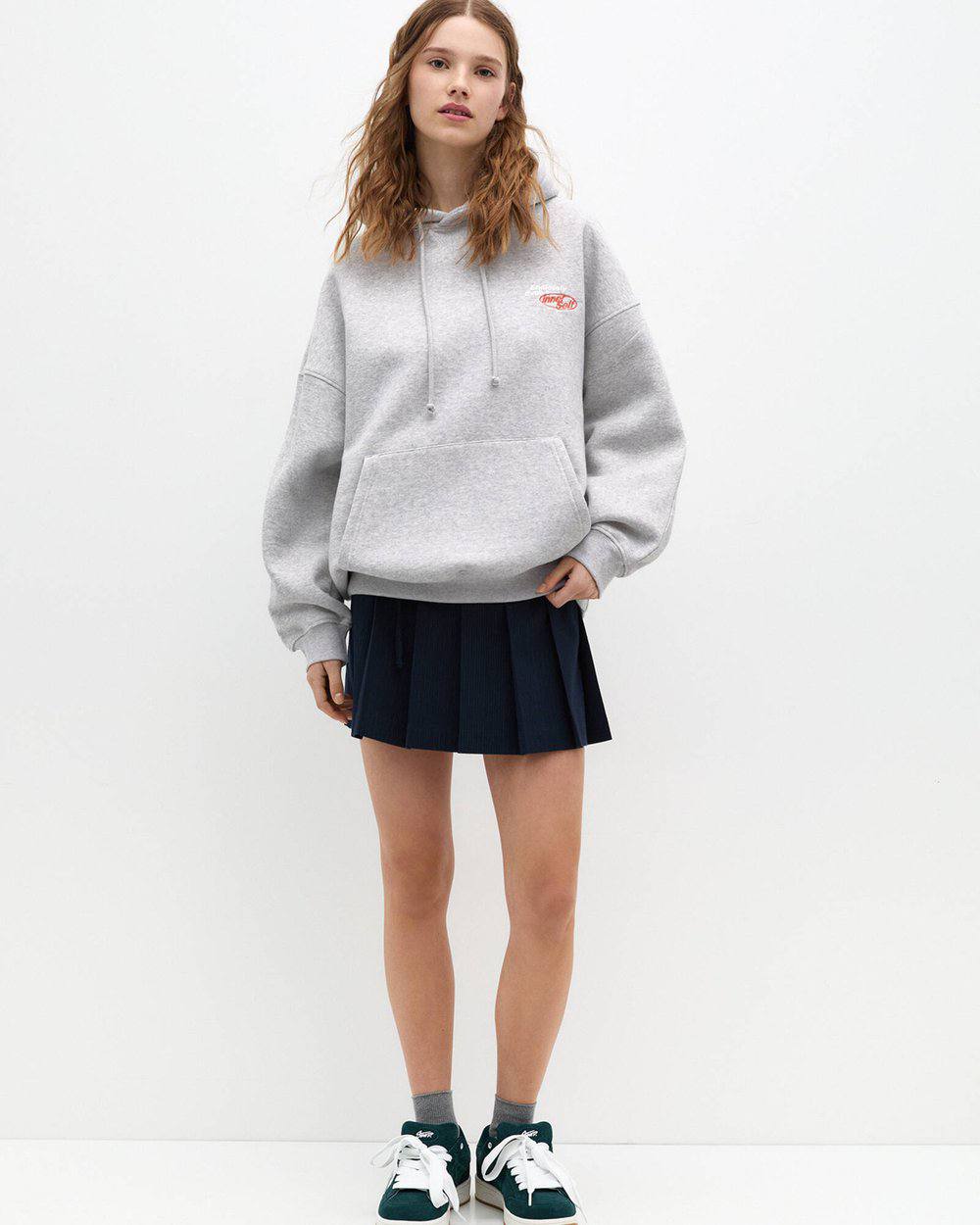 Pull&Bear printed hoodie women