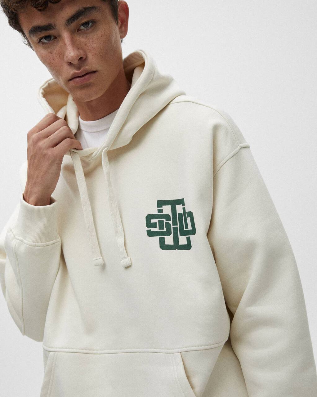 Pull&bear printed hoodie