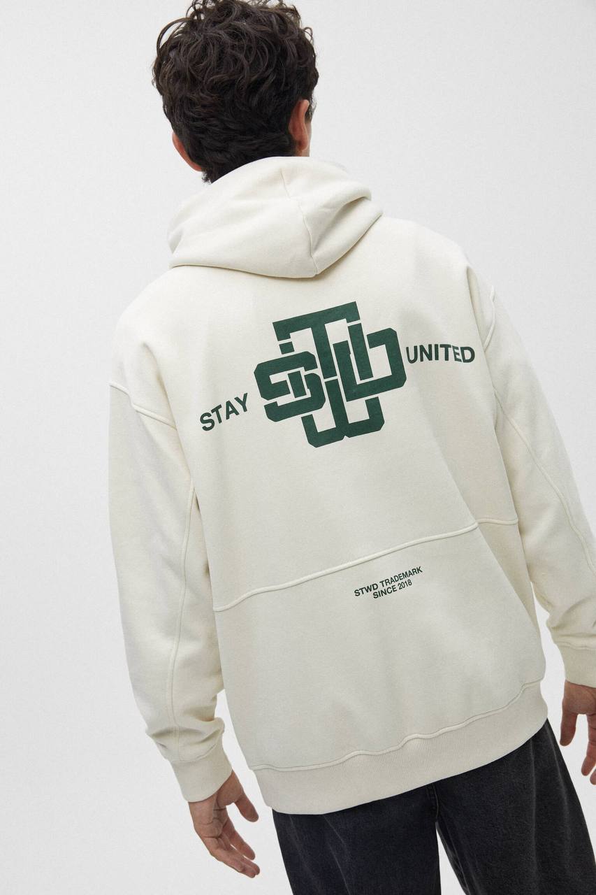 Pull&bear printed hoodie