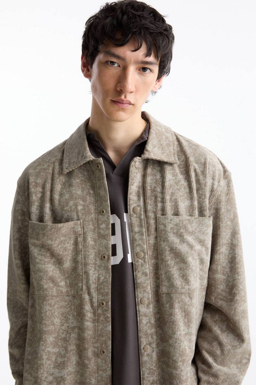 Pull&Bear Velvet Padded Jacket