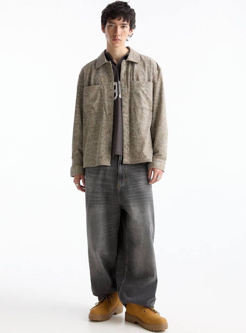 Pull&Bear Velvet Padded Jacket