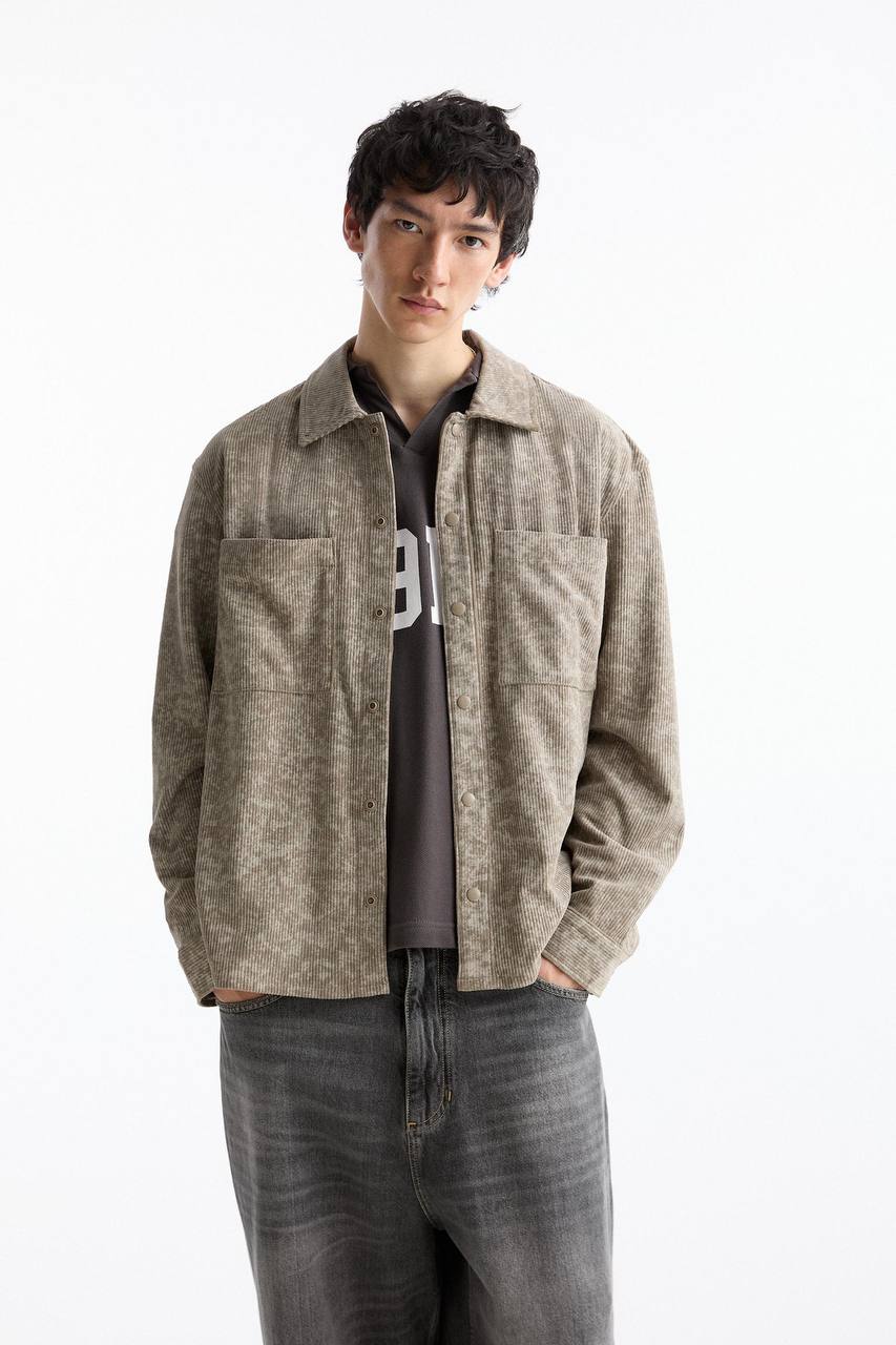 Pull&Bear Velvet Padded Jacket