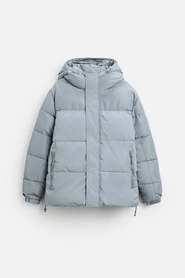 Zara Men’s HOODED QUILTED JACKET