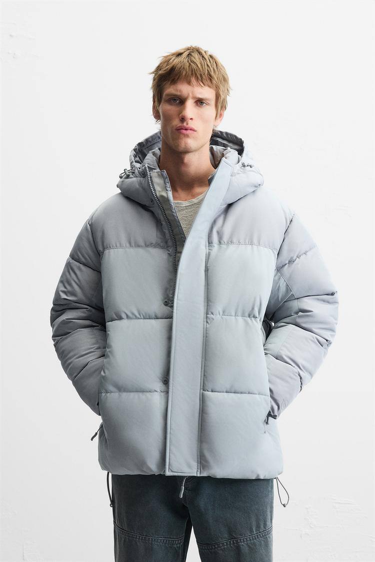 Zara Men’s HOODED QUILTED JACKET