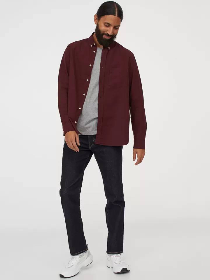 Zara oxford long sleeve shirt