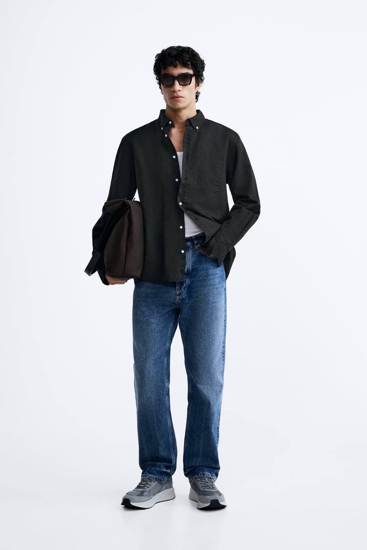 Zara oxford long sleeve shirt