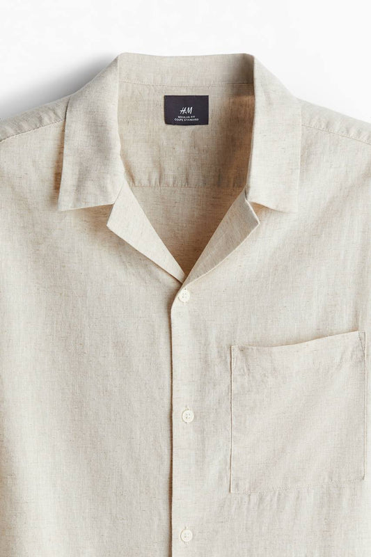 H&M short sleeve linen shirt
